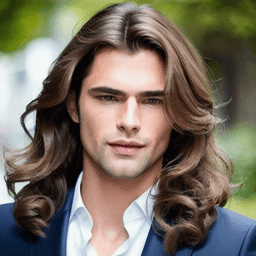 Long Wavy Brown Hairstyle profile picture for men